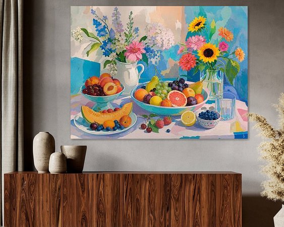 Example of the artwork in a room
