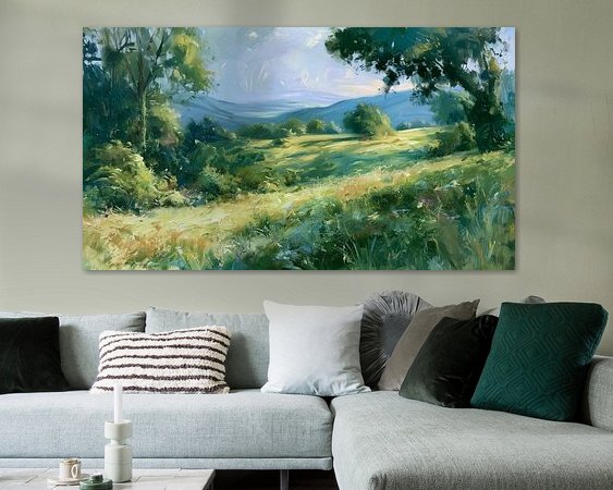 Example of the artwork in a room