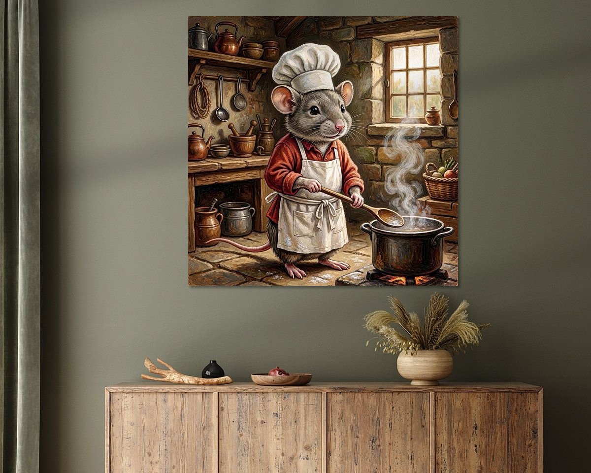 Example of the artwork in a room