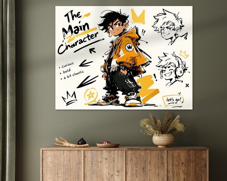 Example of the artwork in a room