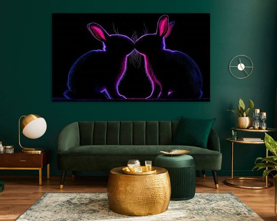 Example of the artwork in a room