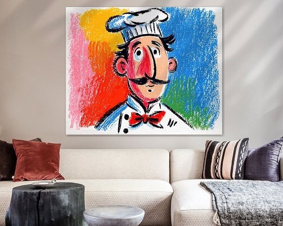Example of the artwork in a room