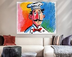 Example of the artwork in a room