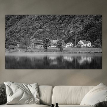 Sandvin en noir et blanc, Vestland, Norvège sur Henk Meijer Photography