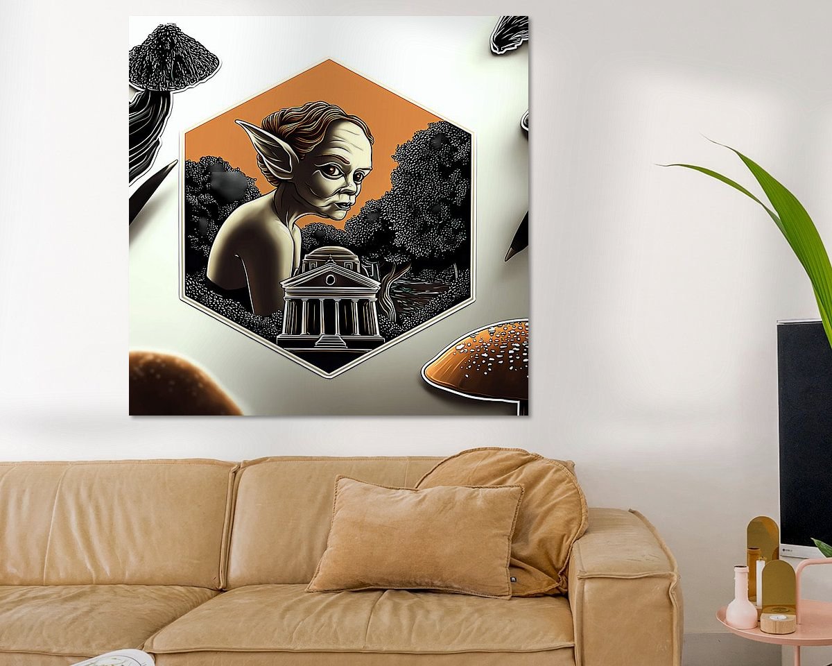 Example of the artwork in a room