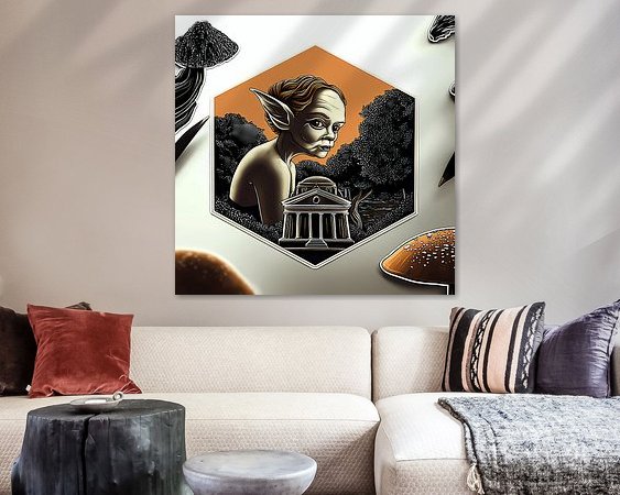 Example of the artwork in a room