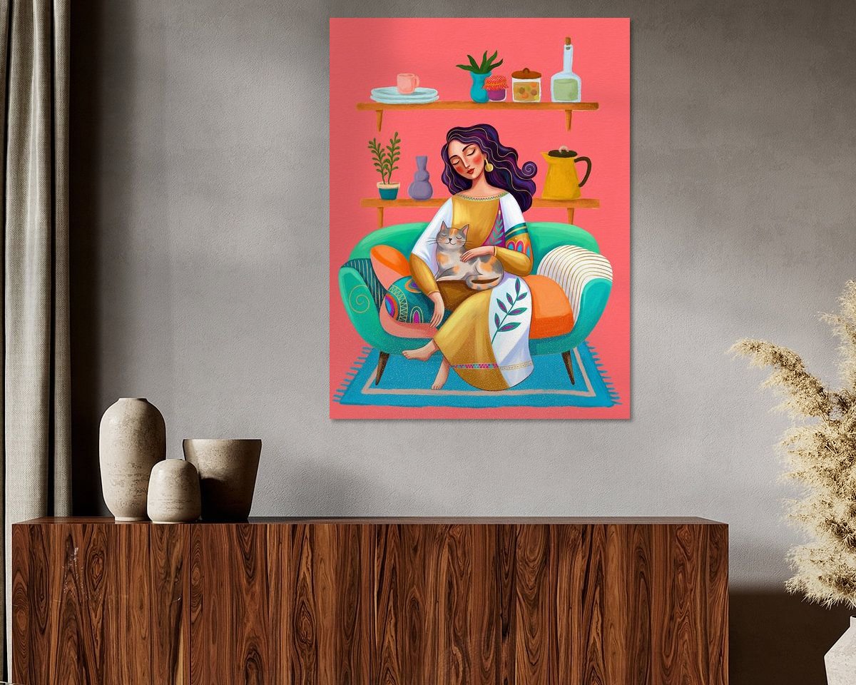 Example of the artwork in a room