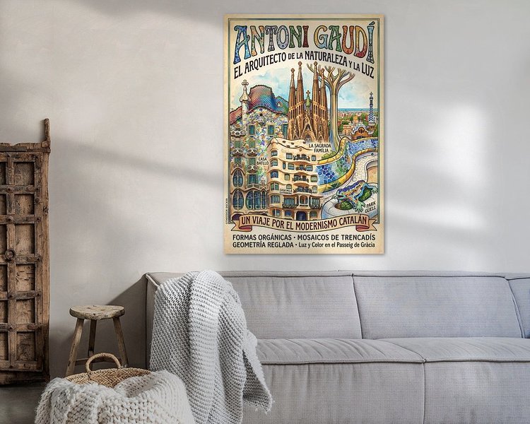 Example of the artwork in a room