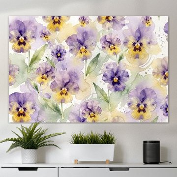 Bloemenpracht met hoornviooltjes