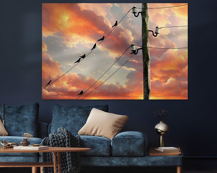 Example of the artwork in a room