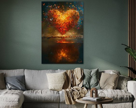 Example of the artwork in a room