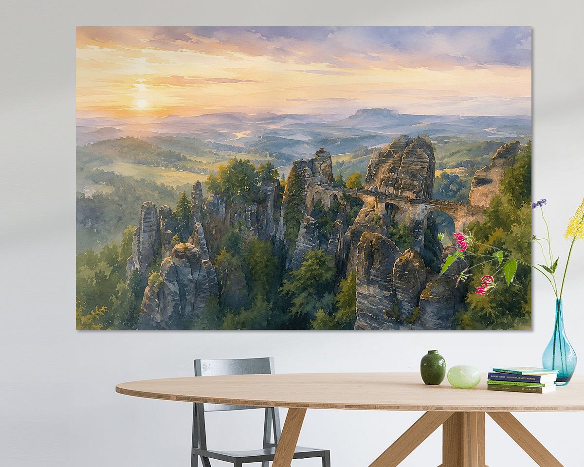 Example of the artwork in a room