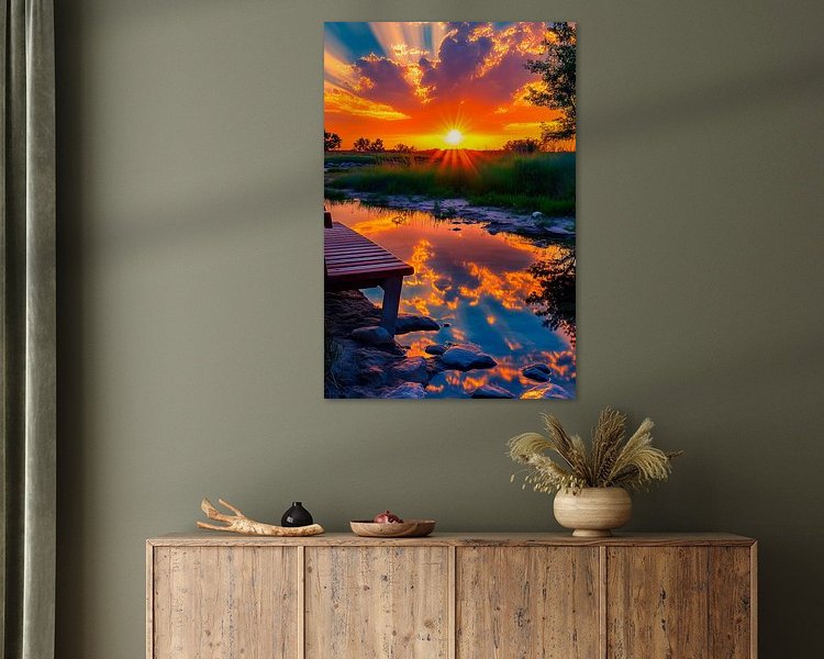 Example of the artwork in a room