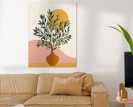 Example of the artwork in a room