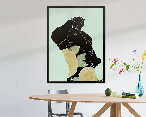 Example of the artwork in a room