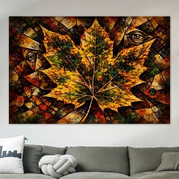 Abstract autumn composition