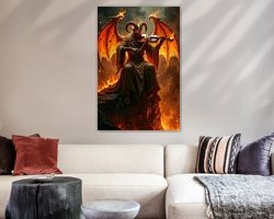 Example of the artwork in a room