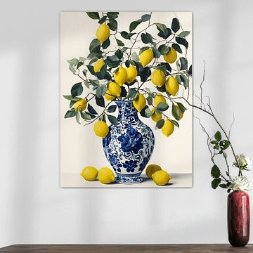 Stillleben mit Zitronenvase von IamHomeStudio