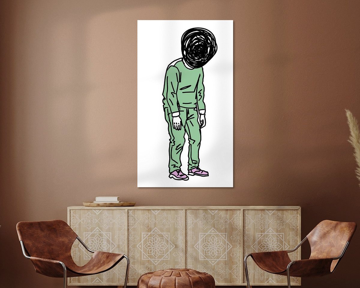 Example of the artwork in a room