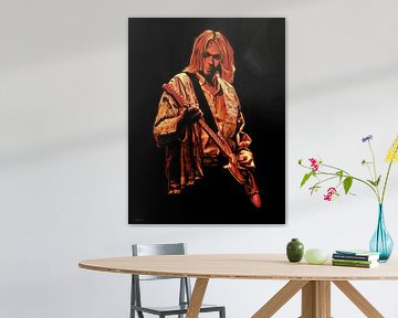 Kurt Cobain Nirvana Schilderij van Paul Meijering