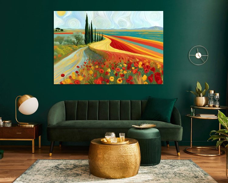 Example of the artwork in a room