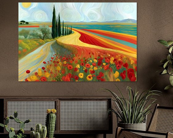 Example of the artwork in a room