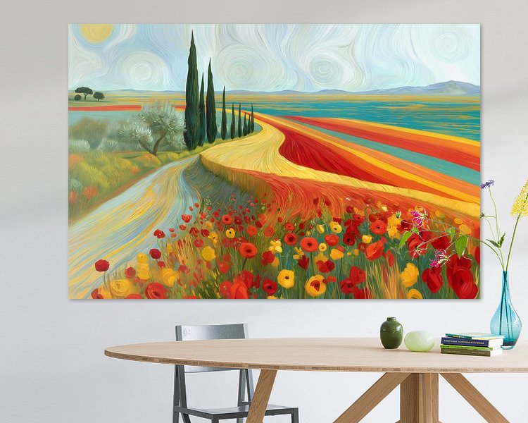 Example of the artwork in a room