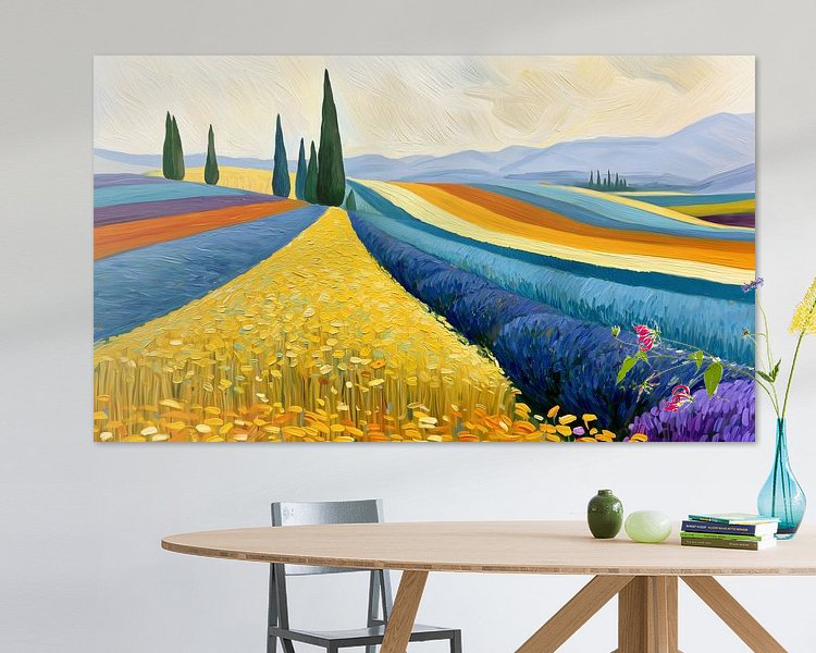 Example of the artwork in a room