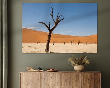 Dead tree in Deadvlei in Namibia by Simone Janssen