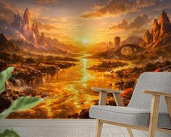 Example of the artwork in a room