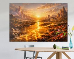 Example of the artwork in a room