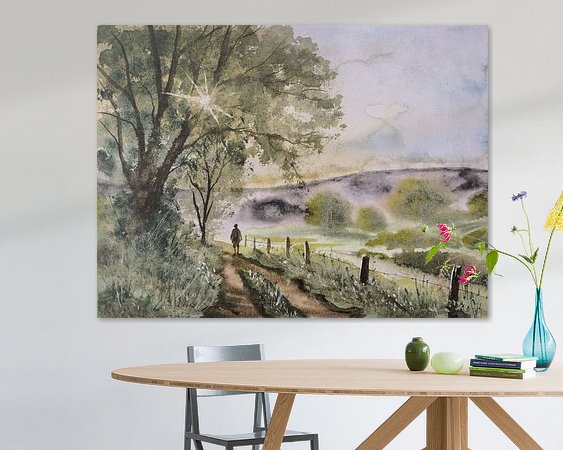 Example of the artwork in a room