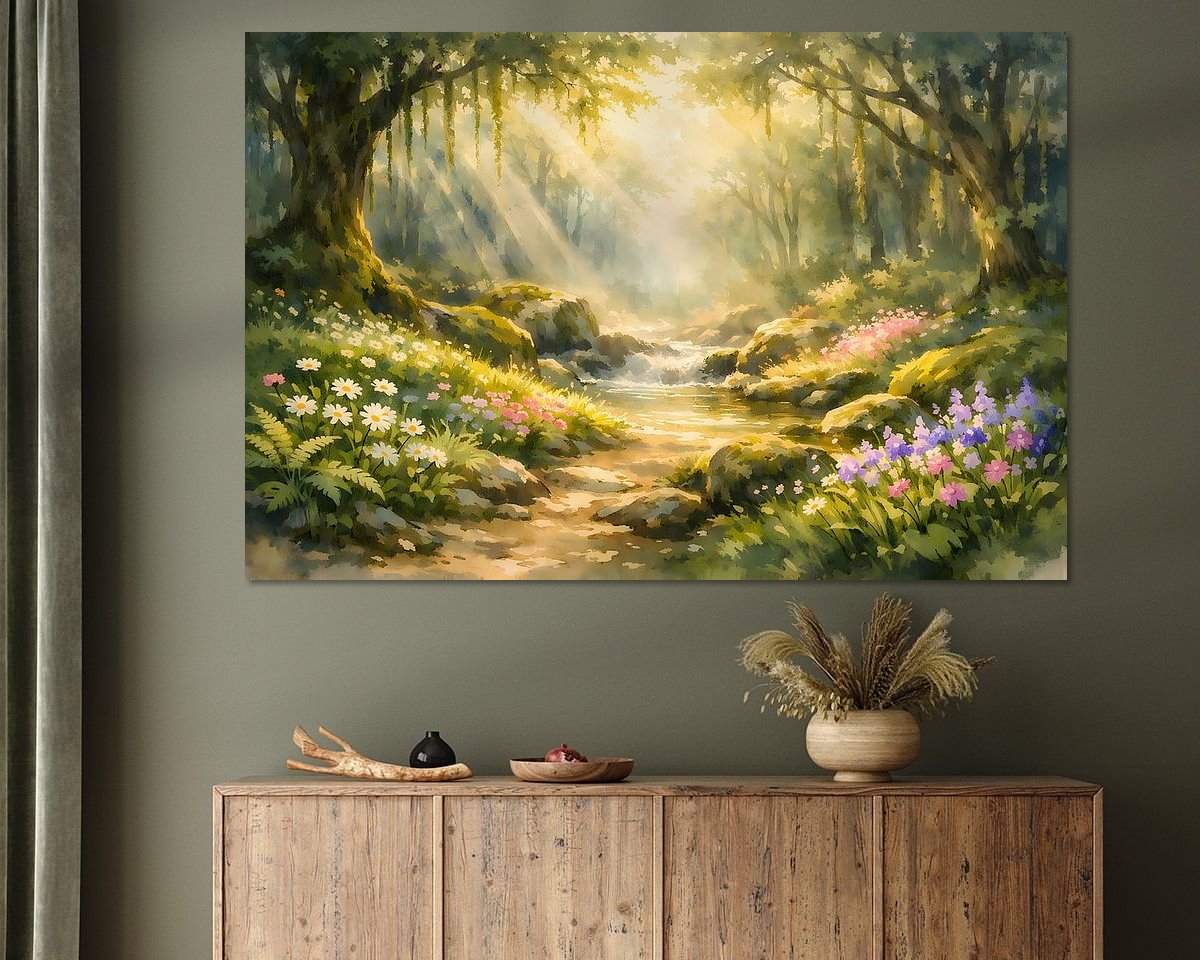 Example of the artwork in a room