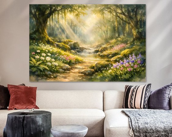 Example of the artwork in a room