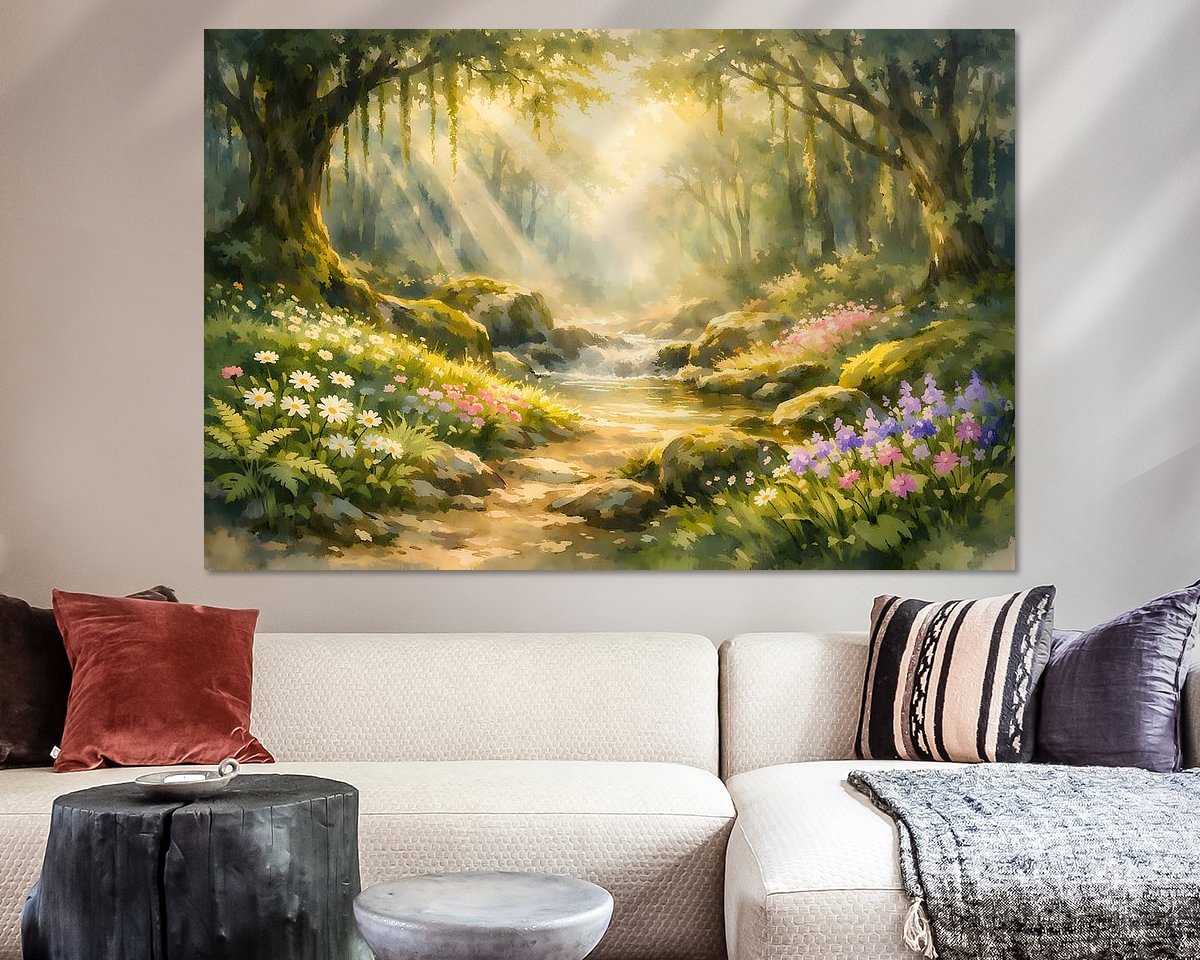 Example of the artwork in a room