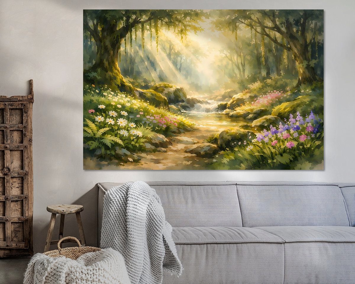 Example of the artwork in a room
