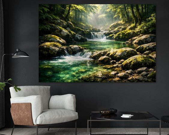 Example of the artwork in a room