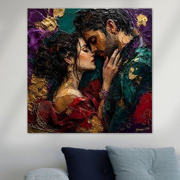 „Chiaroscuro Hearts“ – Aus der Sammlung „Emerald Nocturnes“ von Johannas Art Creations