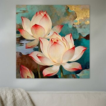Illumination botanique : une floraison aux teintes délicates sur Johannas Art Creations