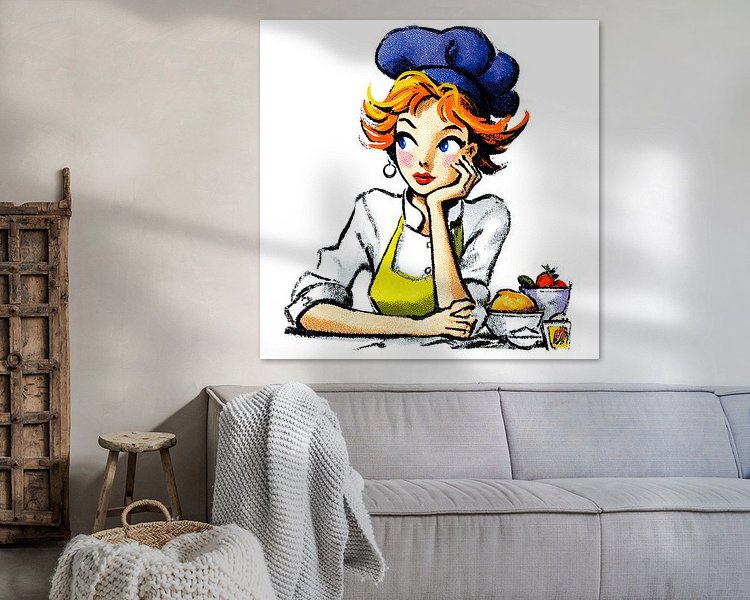 Example of the artwork in a room