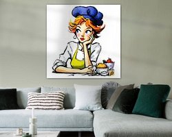 Example of the artwork in a room