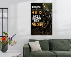 Example of the artwork in a room