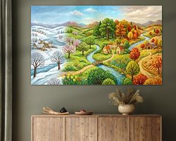Example of the artwork in a room