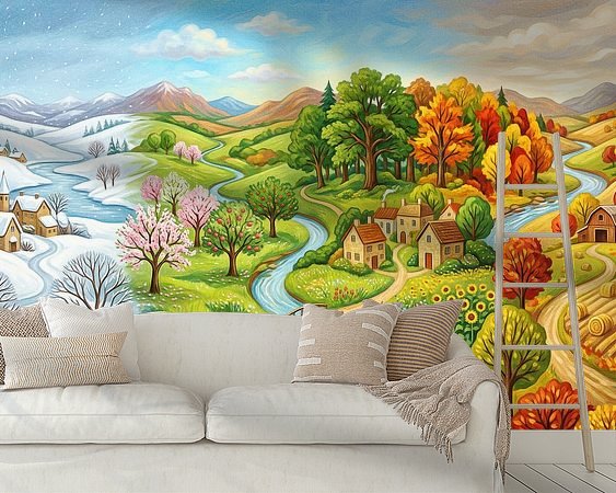 Example of the artwork in a room