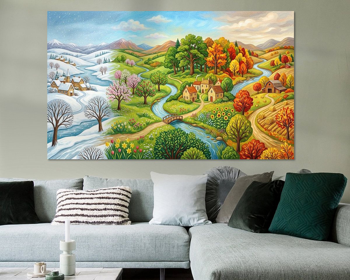 Example of the artwork in a room