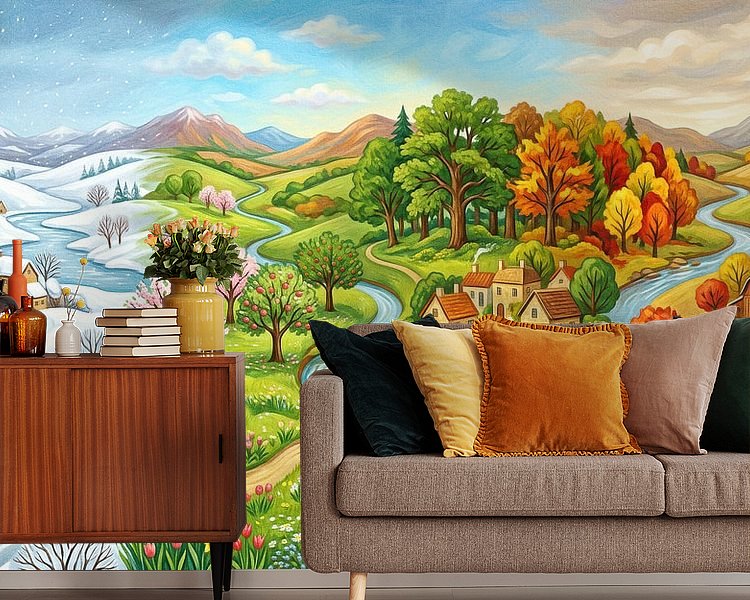 Example of the artwork in a room