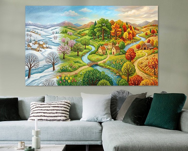 Example of the artwork in a room