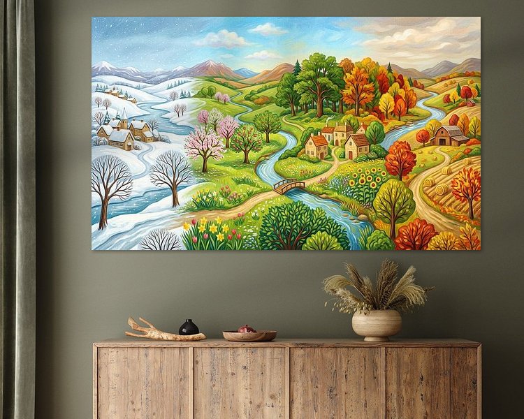 Example of the artwork in a room