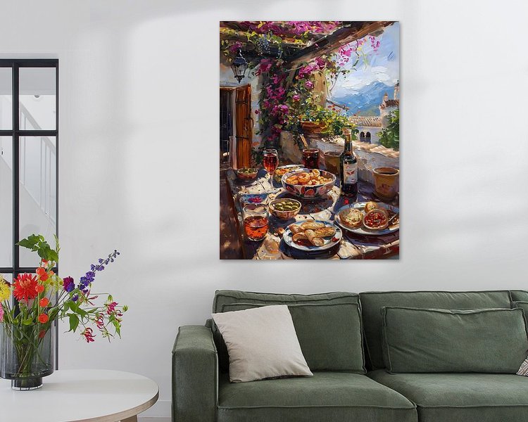 Example of the artwork in a room
