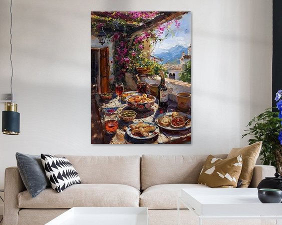 Example of the artwork in a room